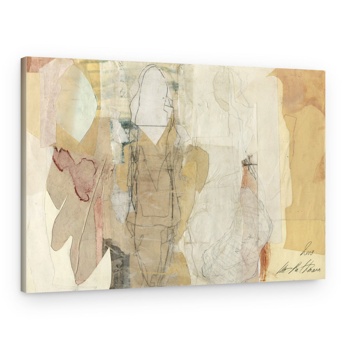 Muted Abstract Figures – Canvas Print