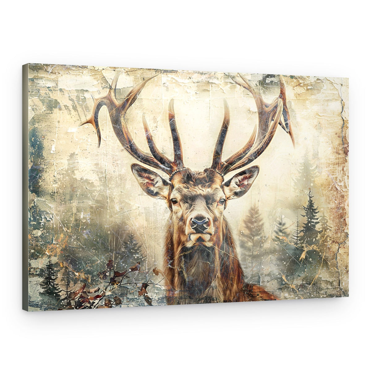 Majestic Forest Stag – Canvas Print