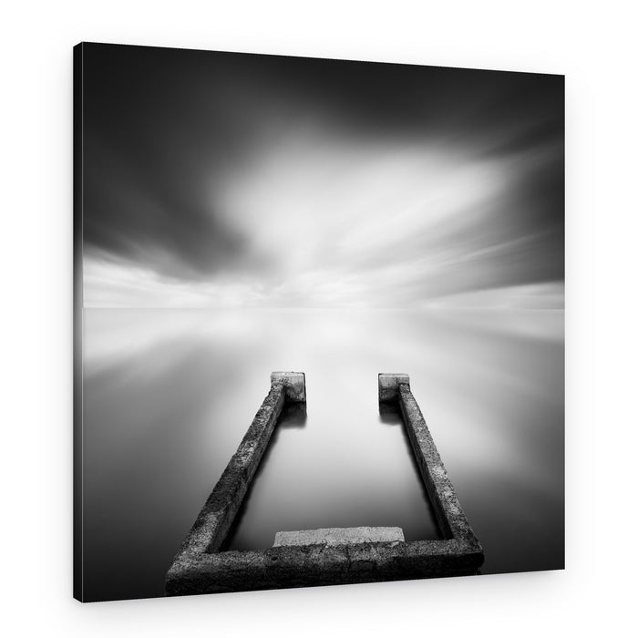 Concrete Pier Serenity – Canvas Print