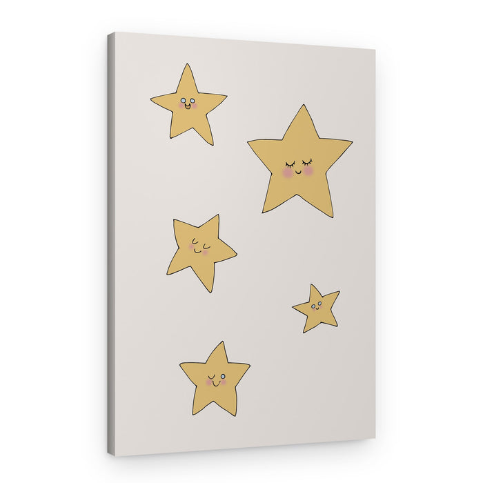Sweet Smiling Stars – Canvas Print