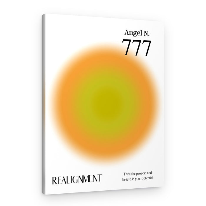 Angel Numbers 777 Aura – Canvas Print