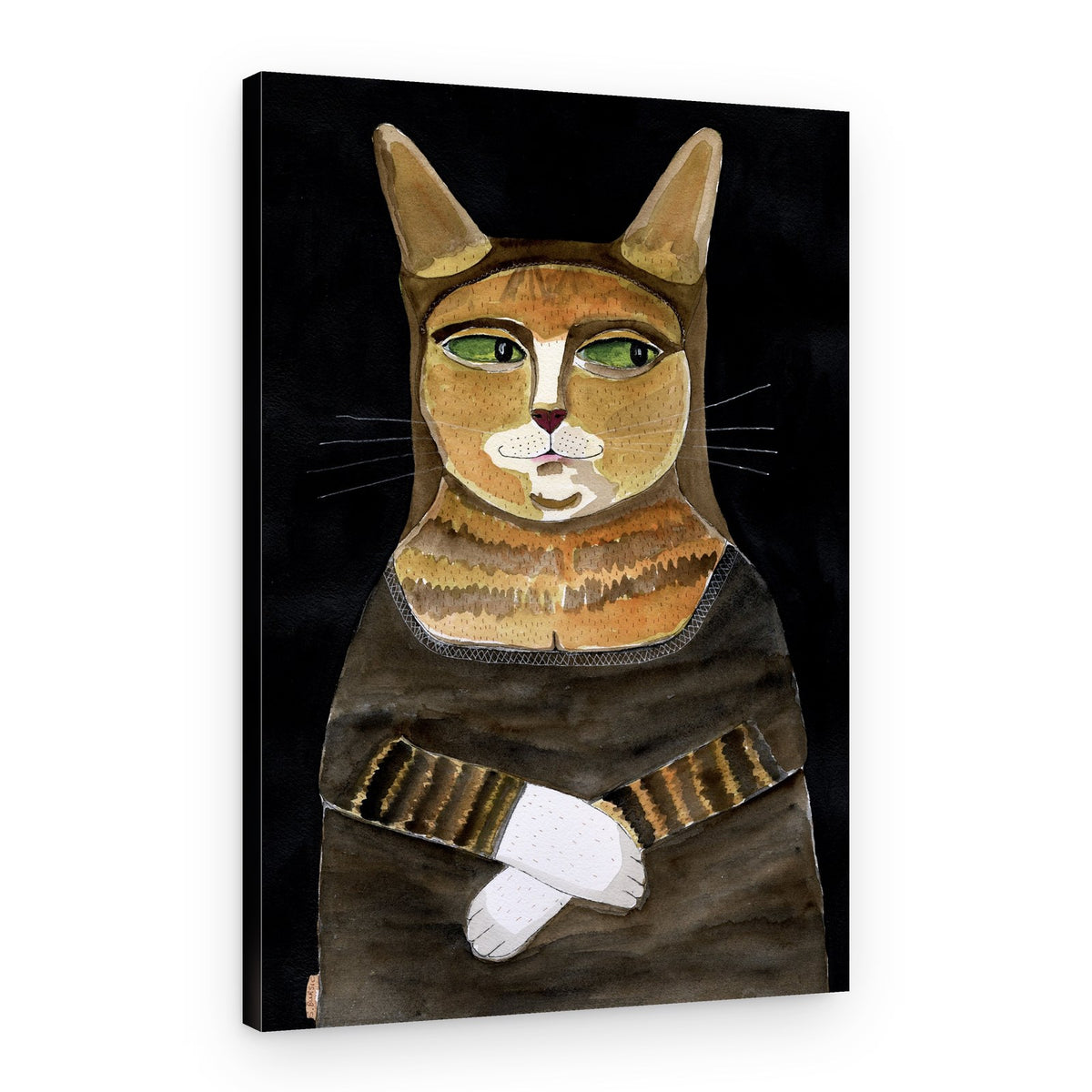 Mona Lisa Cat – Canvas Print