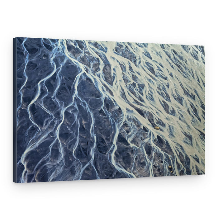 Braided River Landscape – Canvas Print