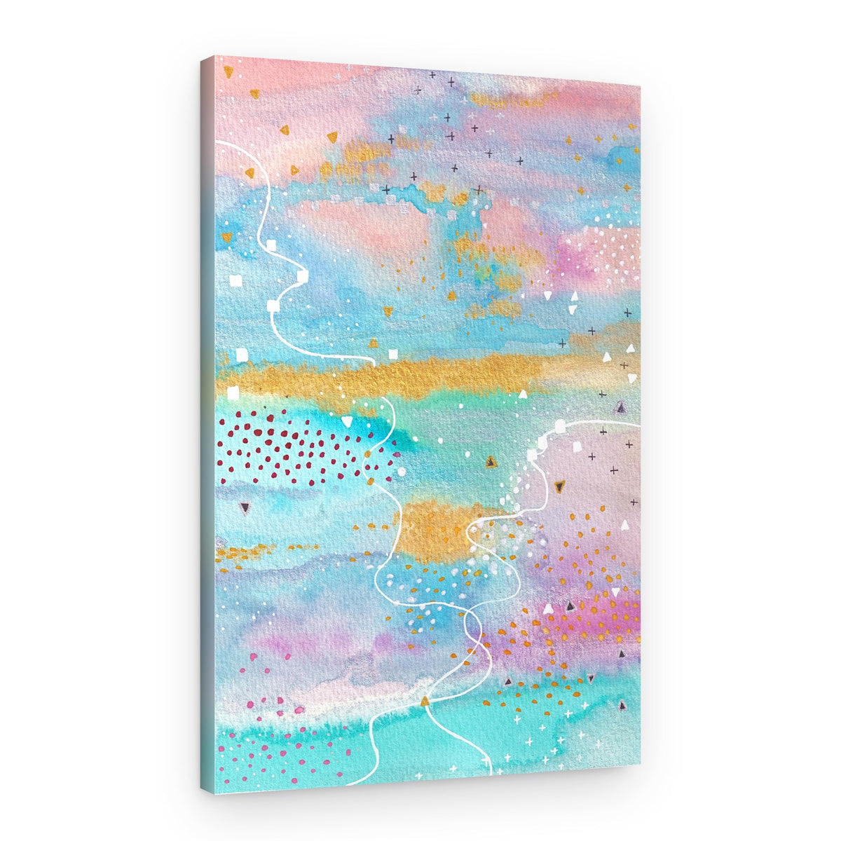 Dreamy Watercolor Abstract – Canvas Print