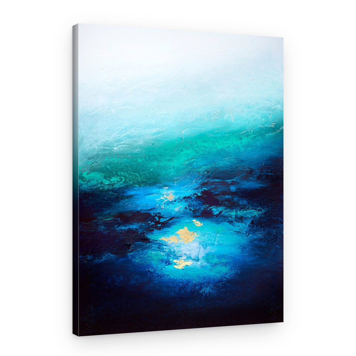 Golden Ocean Depths – Canvas Print