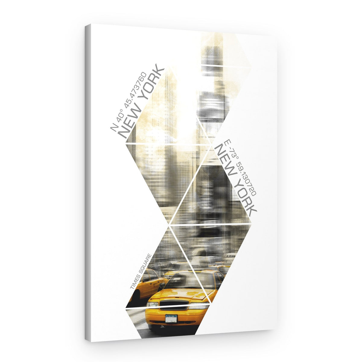 Modern Art TIMES SQUARE Coordinates – Canvas Print