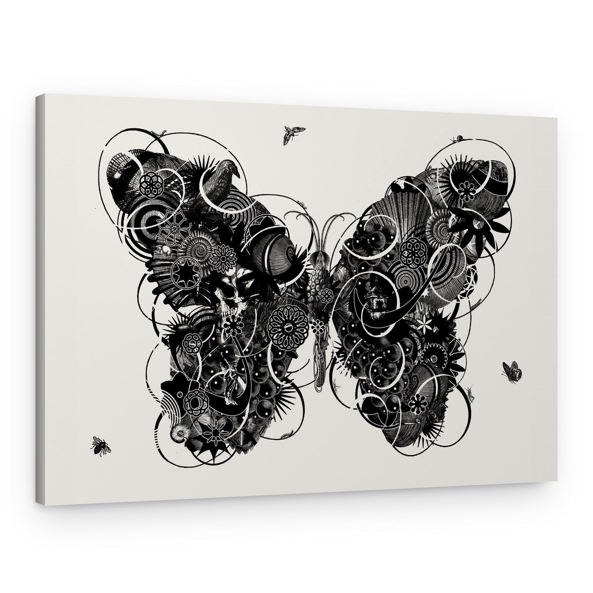 Steampunk Butterfly Gears – Canvas Print