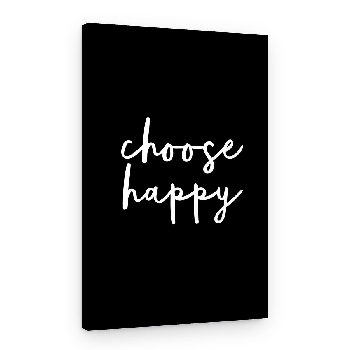 Choose Happy Script – Canvas Print