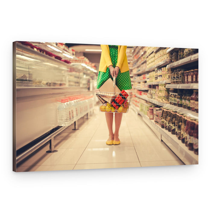 Fresh Food Shopping – Canvas Print