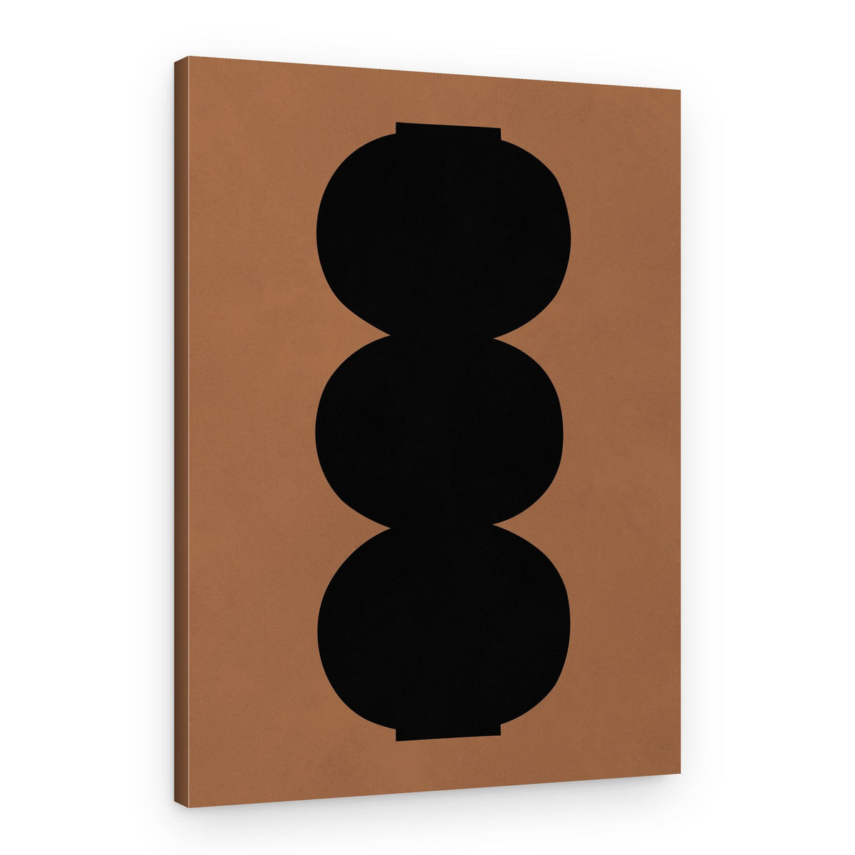 Black Minimalist Vases – Canvas Print
