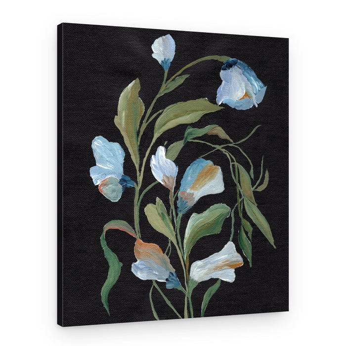 Dark Floral Study – Canvas Print