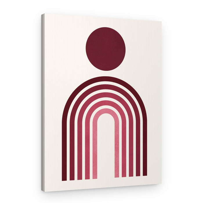 Warm Geometric Arches – Canvas Print