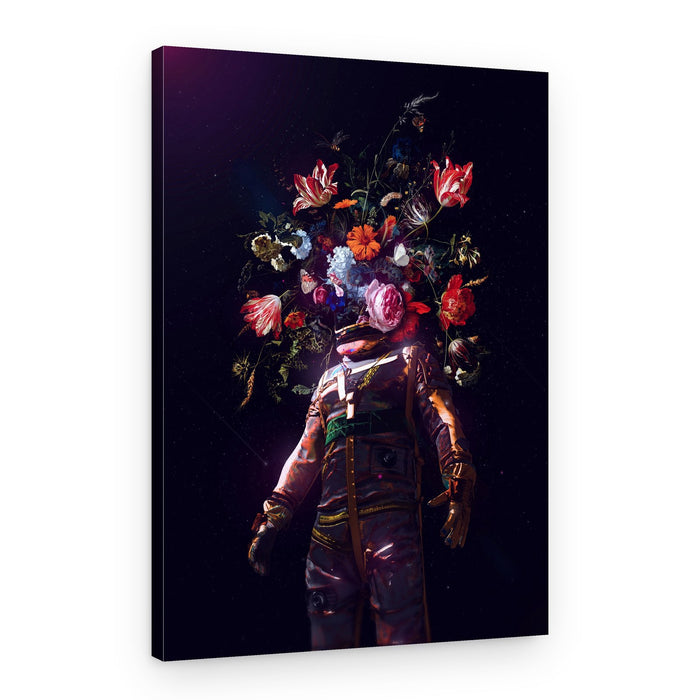 Cosmic Garden Astronaut – Canvas Print