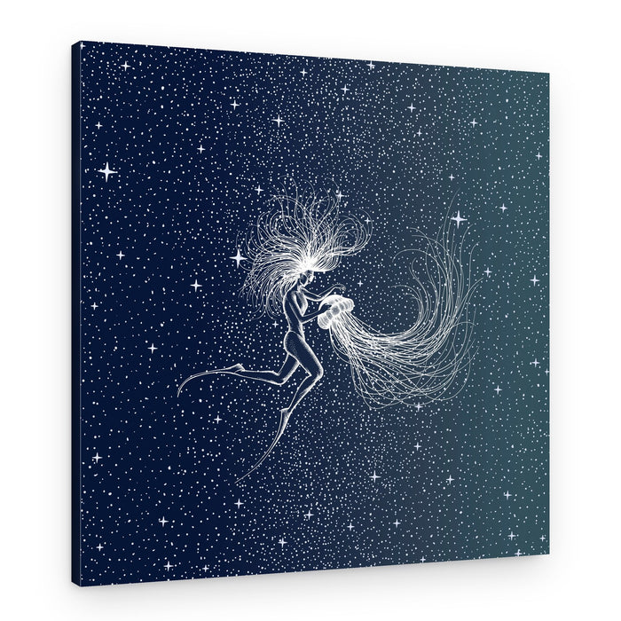 Ethereal Cosmic Goddess – Canvas Print