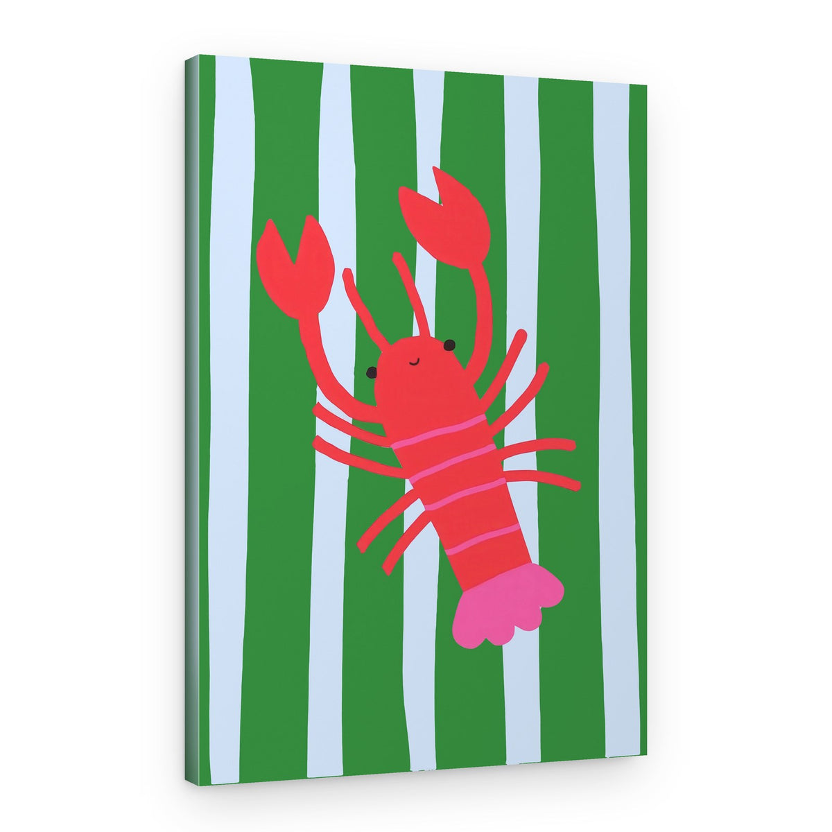 Happy Red Lobster – Canvas Print