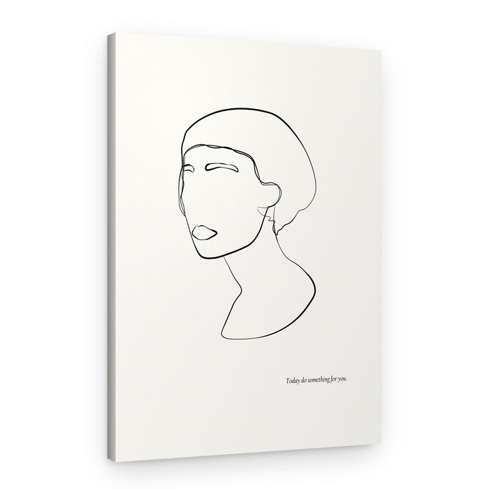 Abstract female portrait – Canvas Print
