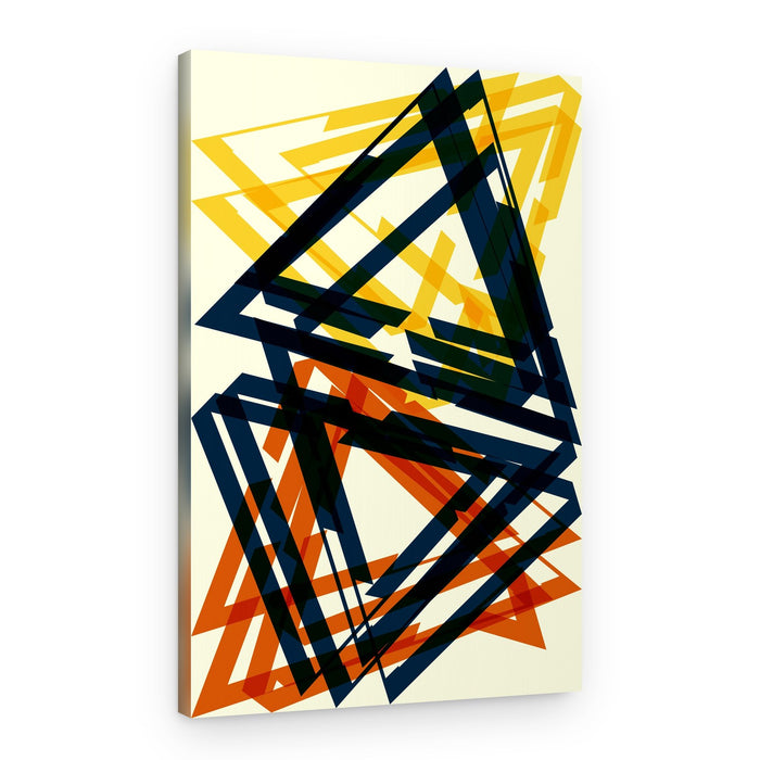 Dynamic Geometric Triangles – Canvas Print