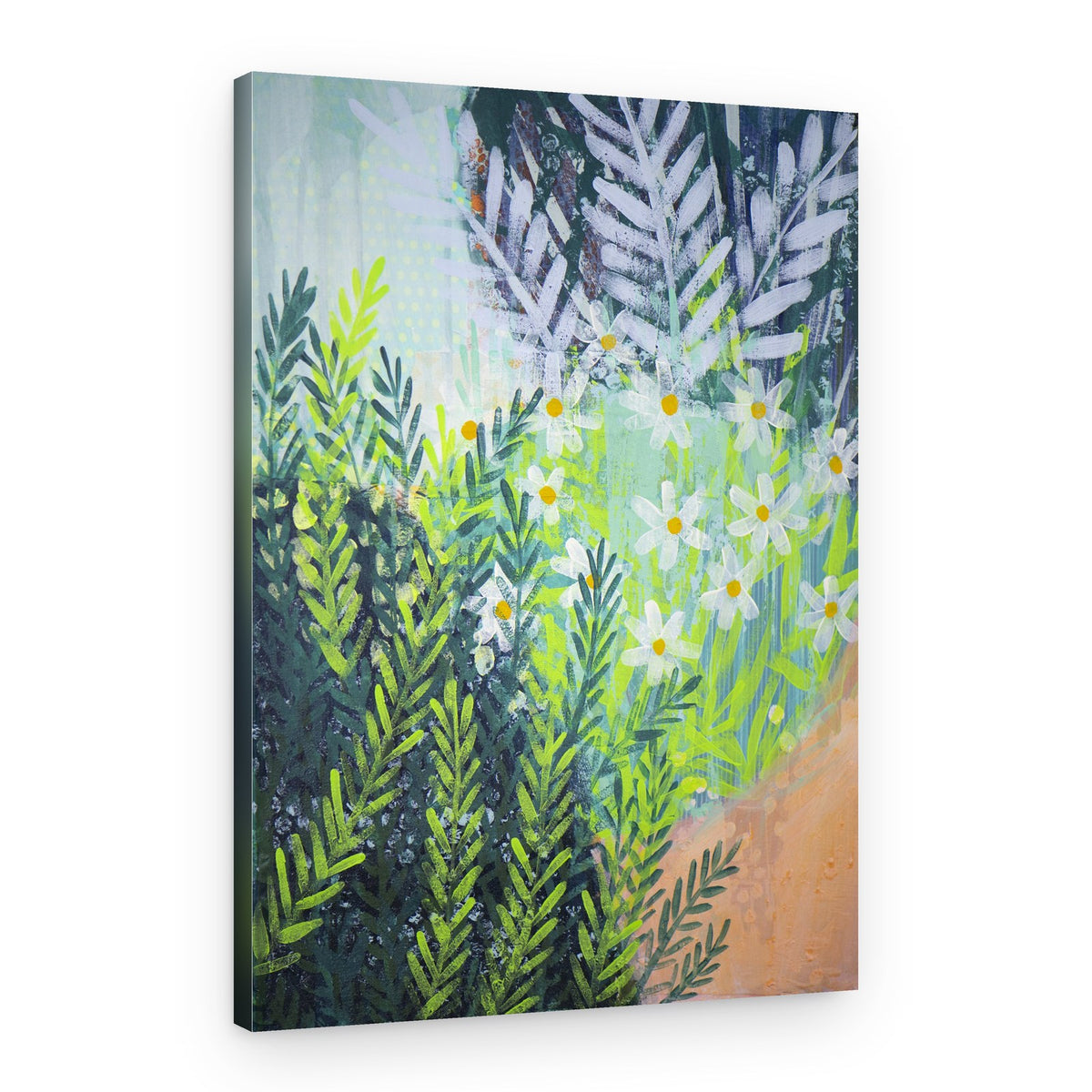 Fresh Daisy Garden – Canvas Print