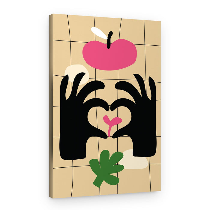Heart Hands Growth – Canvas Print