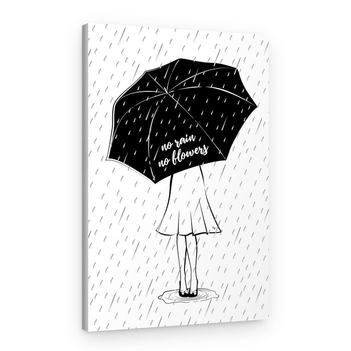 No Rain No Flowers – Canvas Print