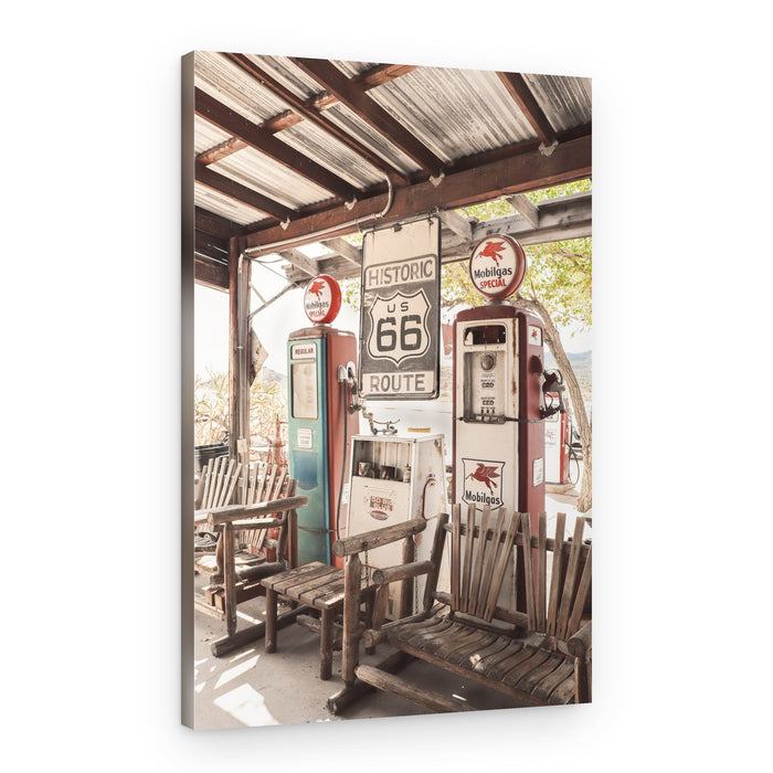 Rustic Route 66 Station – Canvas Print