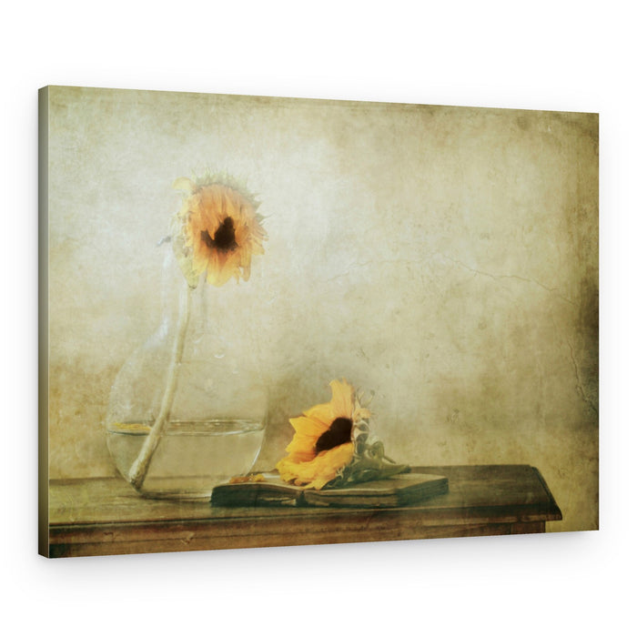 Quiet Autumn Sunflowers – Canvas Print