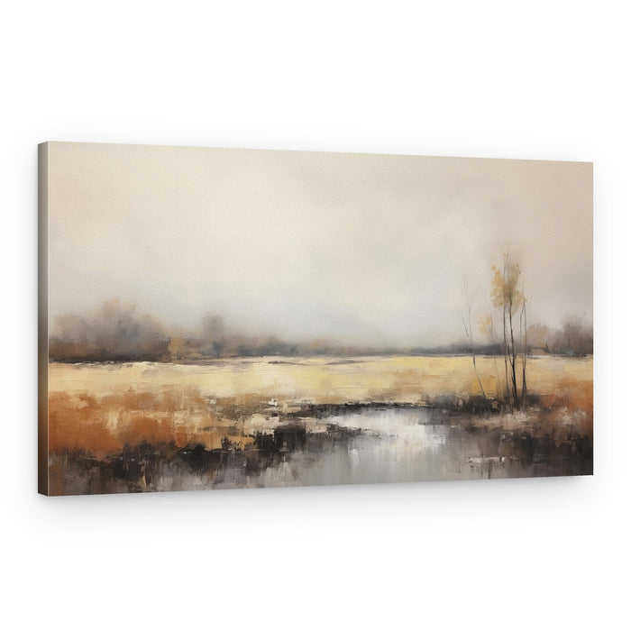 Misty Autumn Field – Canvas Print