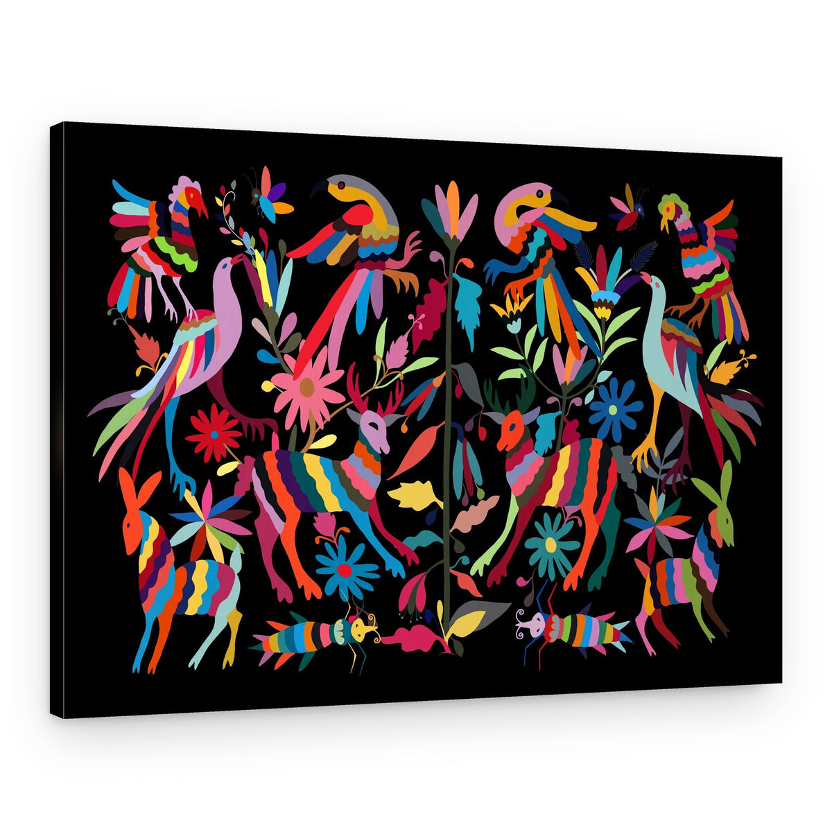 Rainbow Jungle Wildlife – Canvas Print