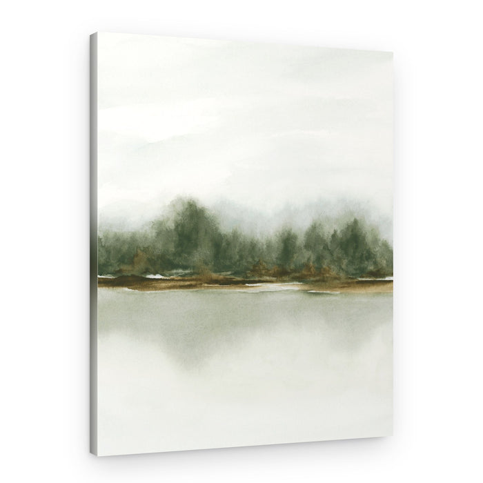 Misty Forest Reflection – Canvas Print