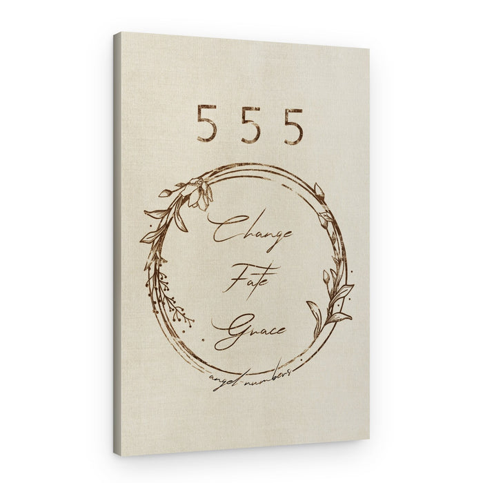 555 Change Fate Grace – Canvas Print