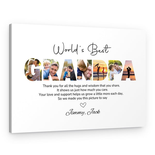 World‘s Best Grandpa Canvas Print
