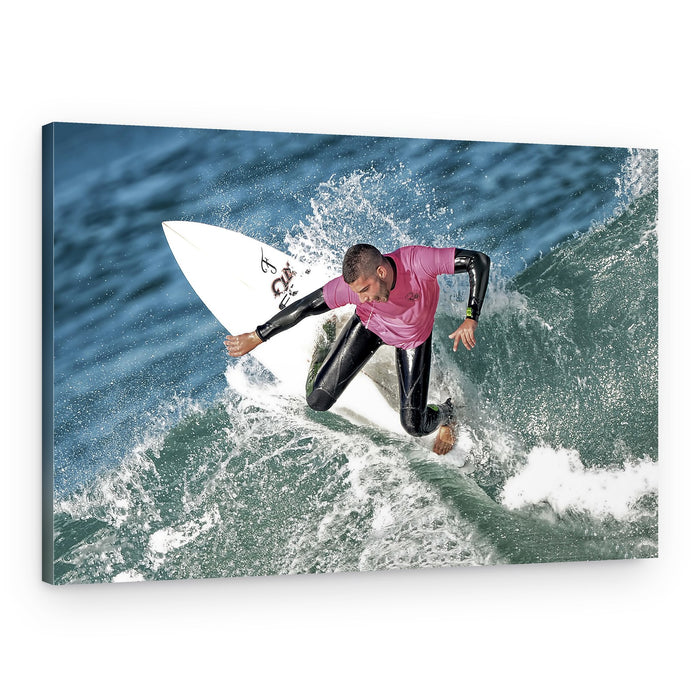 Ocean Wave Rider – Canvas Print