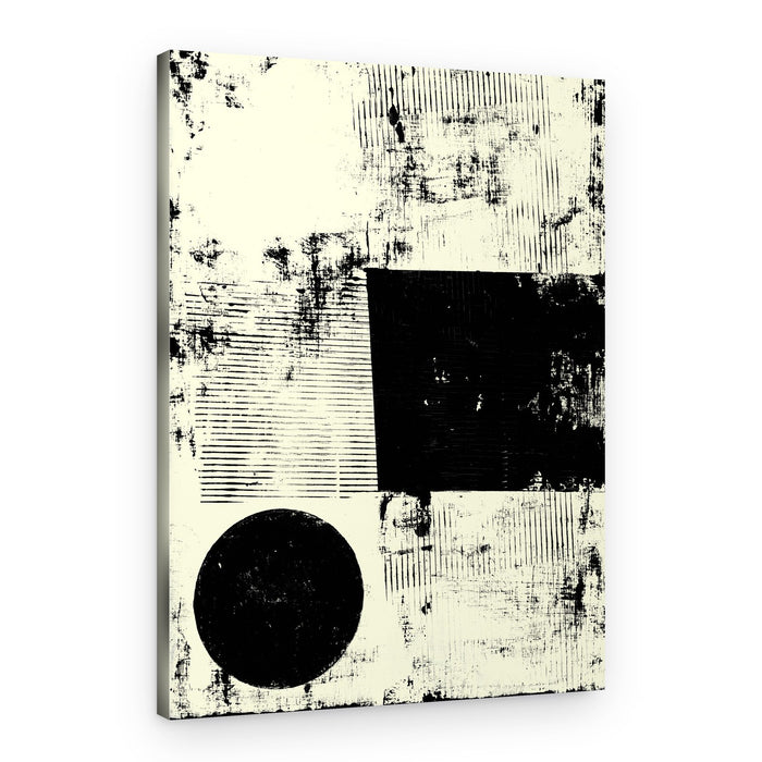 Textured Geometric Abstract – Canvas Print