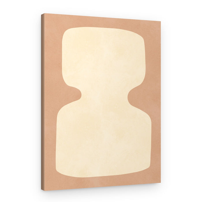 Warm Minimalist Shape – Canvas Print