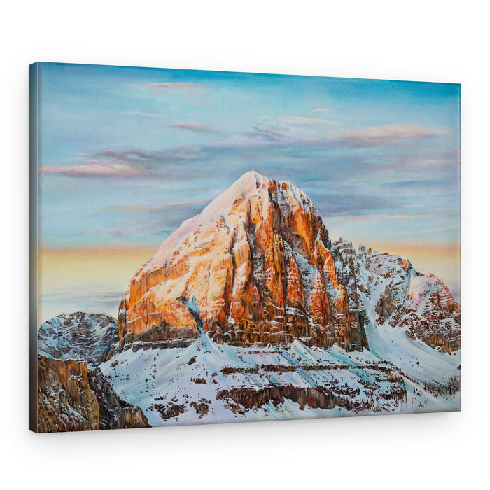 Winter Mountain Sunrise – Canvas Print