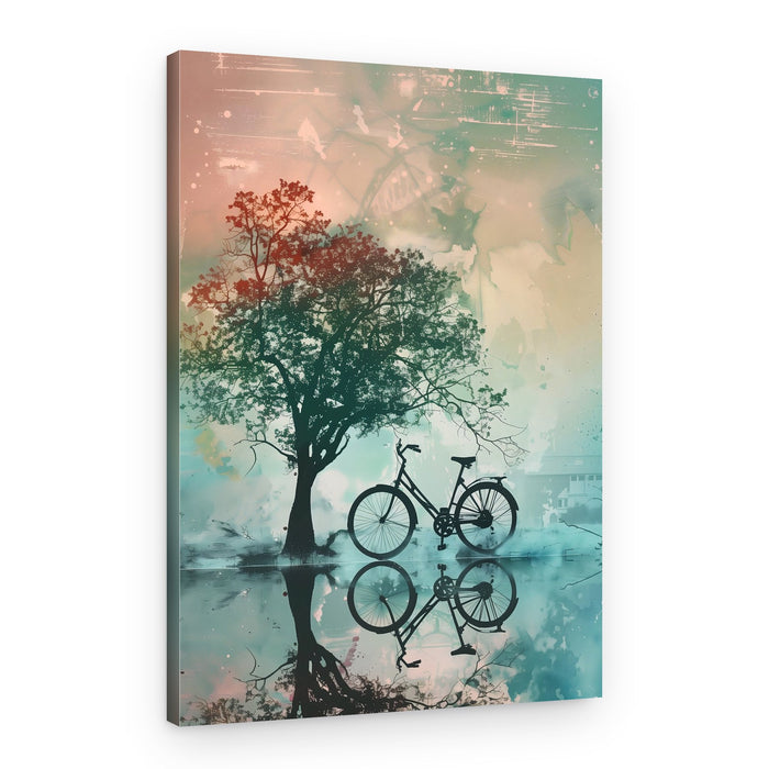Vintage Bicycle Reflection – Canvas Print