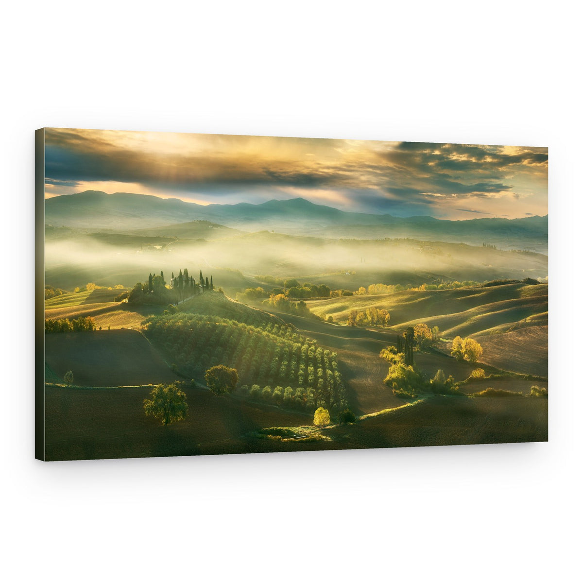 Tuscan Morning Mist – Canvas Print