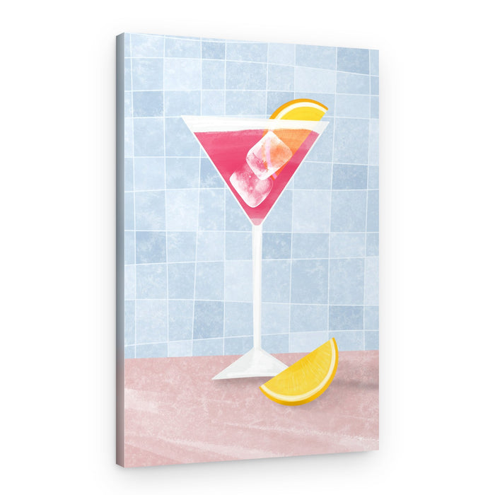 Pink Summer Martini – Canvas Print