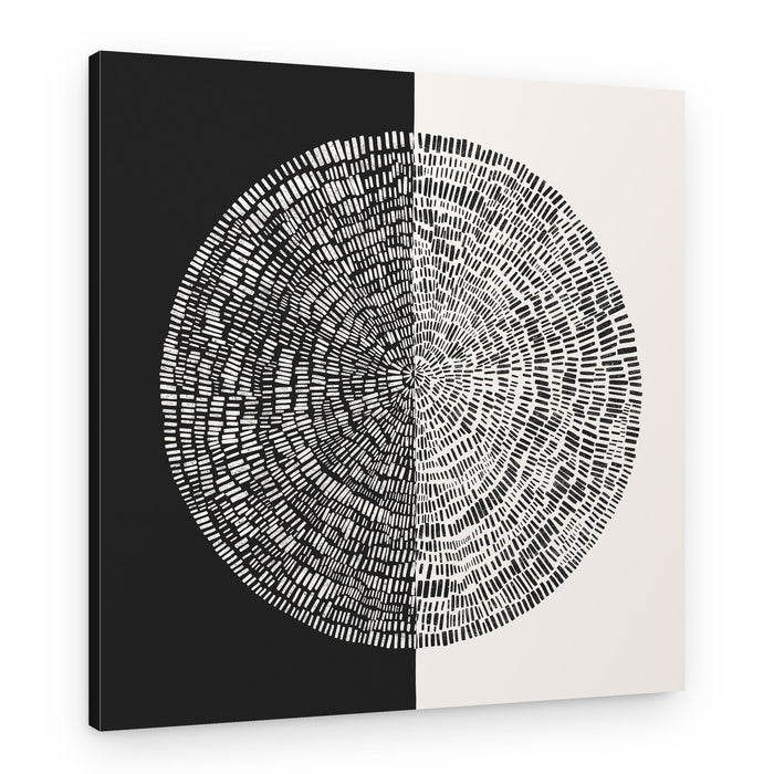 Yin Yang Tree Rings – Canvas Print