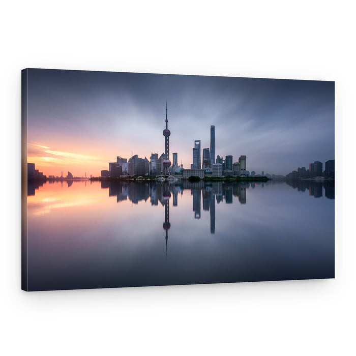 Shanghai Morning Reflection – Canvas Print