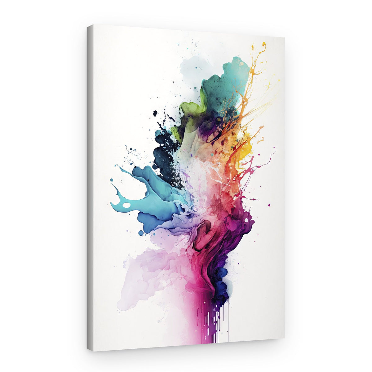 Vibrant Ink Burst – Canvas Print
