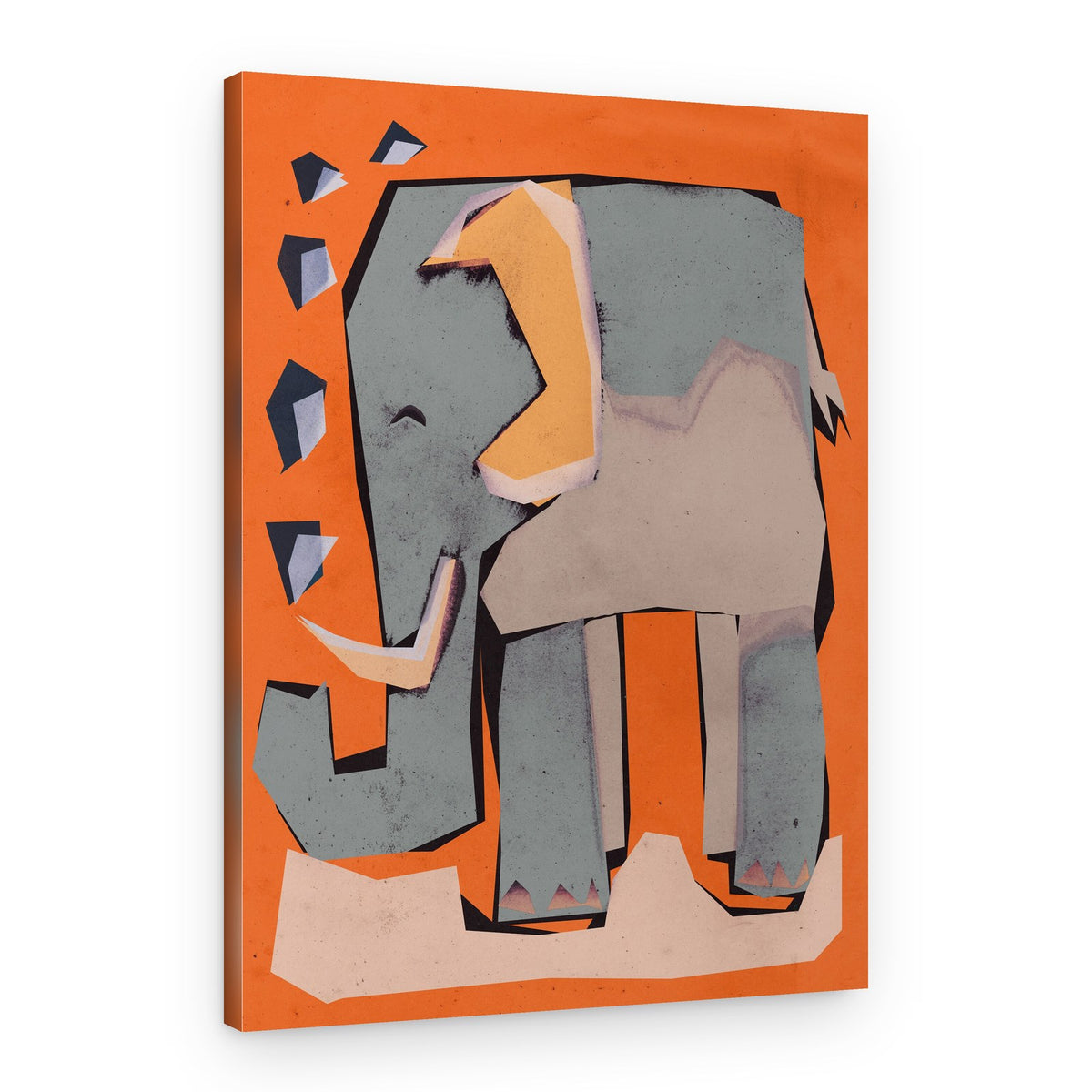 Geometric Elephant – Canvas Print