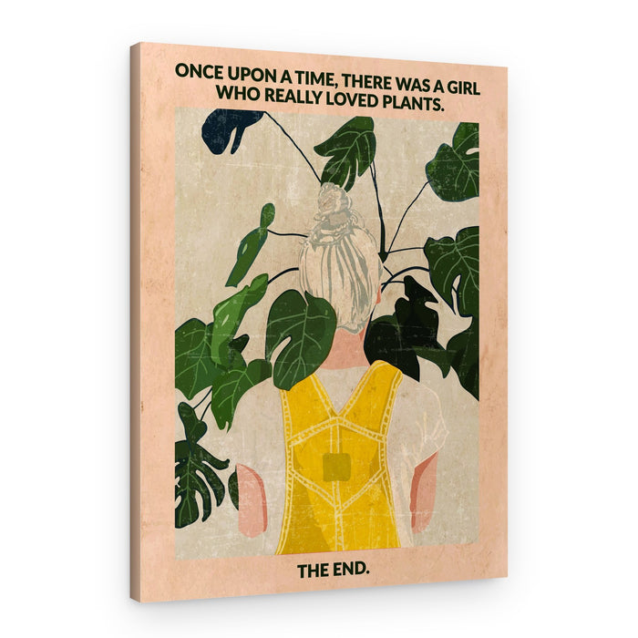 Plant Lover Girl – Canvas Print