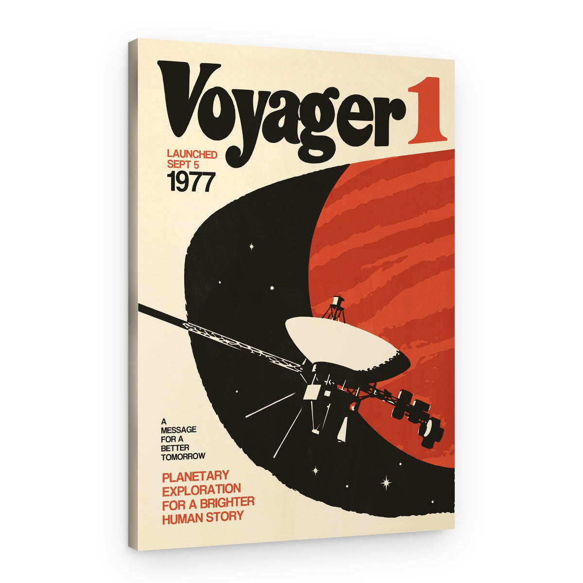 Voyager 1 Space Exploration – Canvas Print
