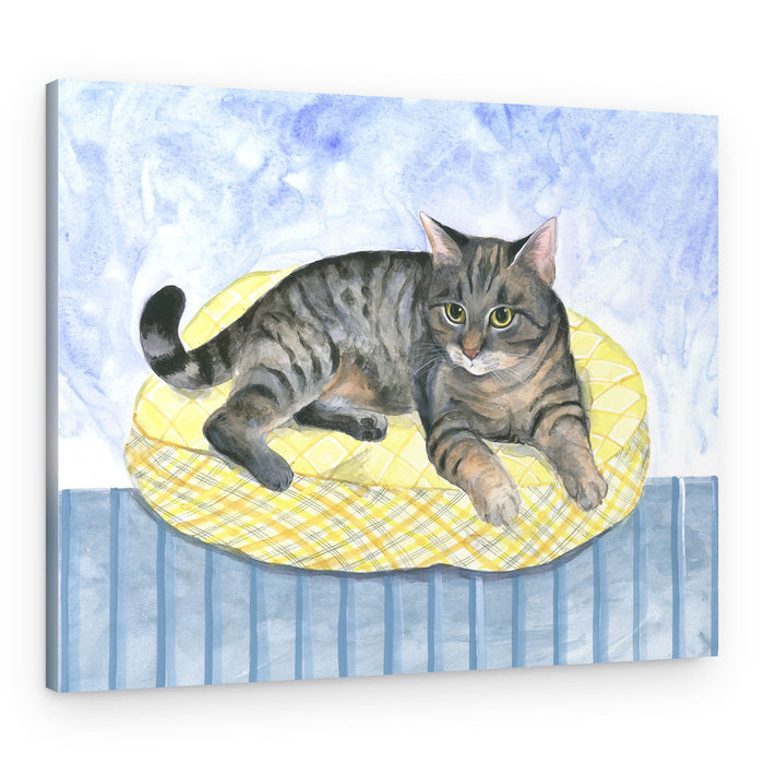 Pillow Cat – Canvas Print
