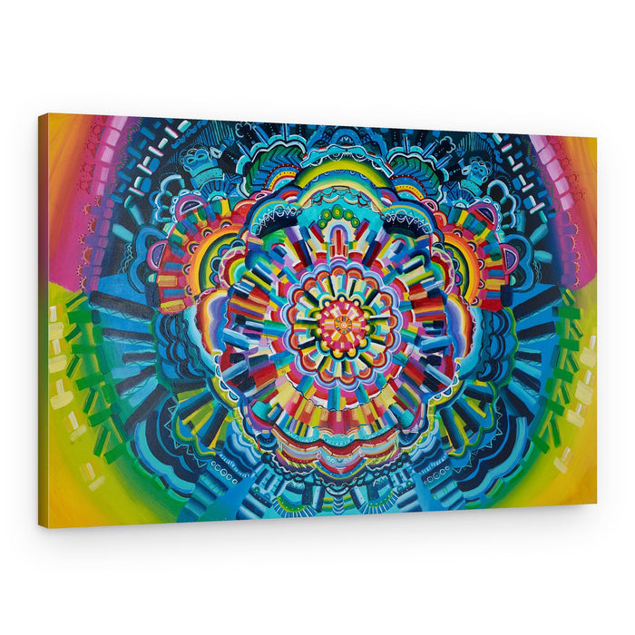 Colorful Geometric Mandala – Canvas Print