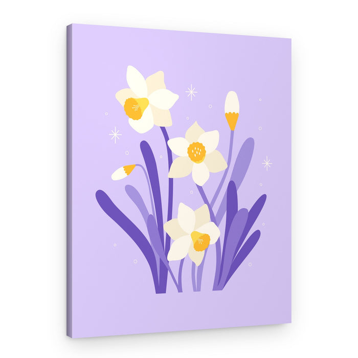 Narcissus Stars - Daffodil Light – Canvas Print