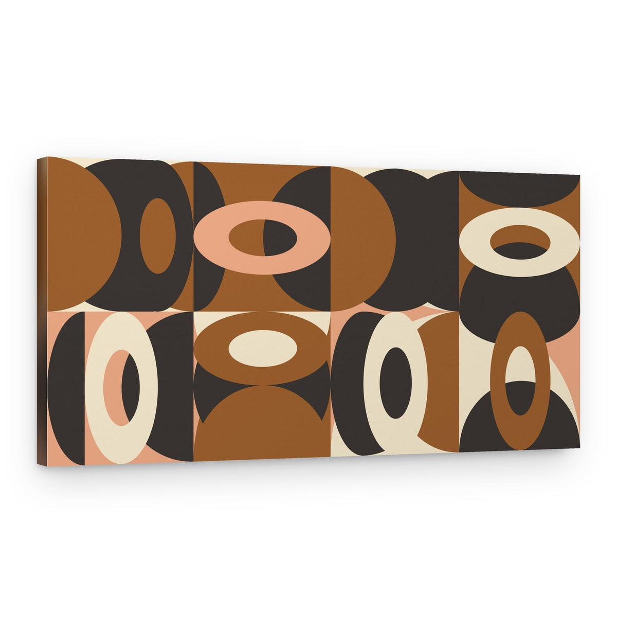 Retro Geometric Rings – Canvas Print