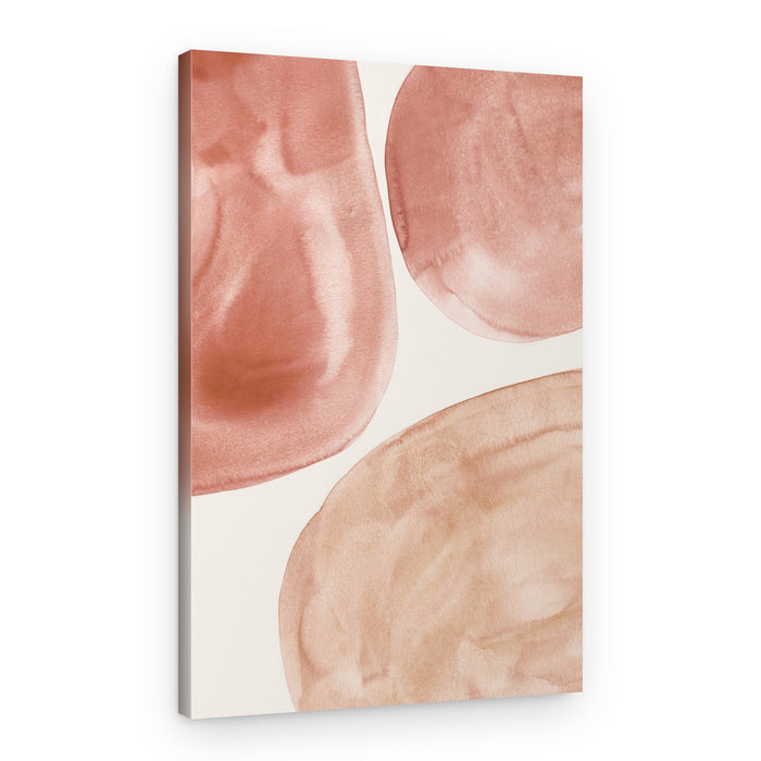 Earthy Watercolor Shapes – Canvas Print