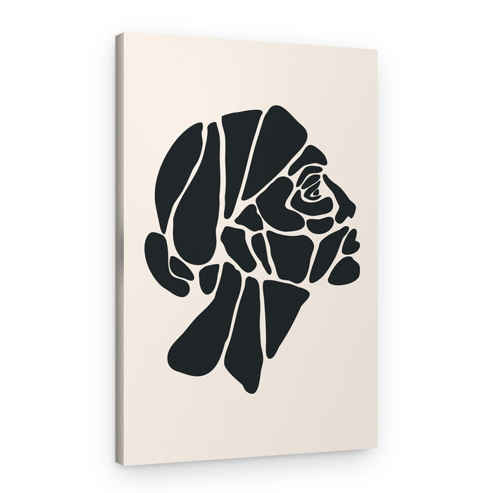 Fragmented Human Profile – Canvas Print